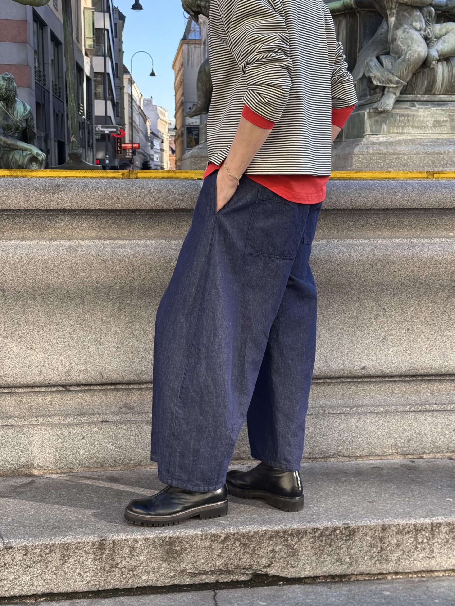 Tulip Pant Indigo Denim 100% Cotton