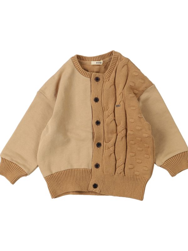 FITH KIDS Pile × Knit Cardigan