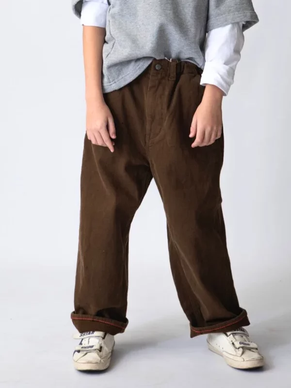 DD KIDS Stretchy Chino Fleece Painter Pants
