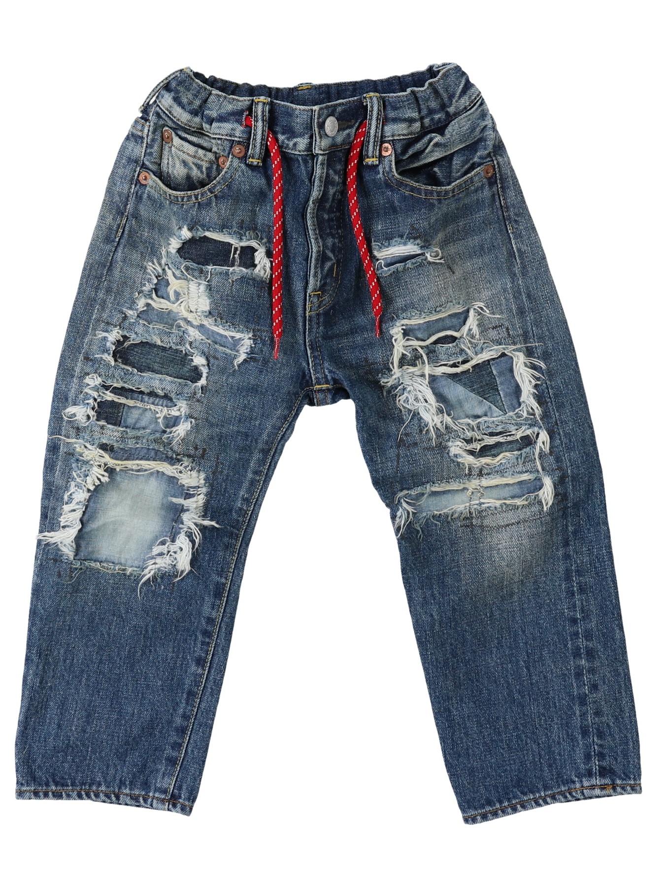 DD KIDS 12oz HOME MADE Denim Remake Easy Pants