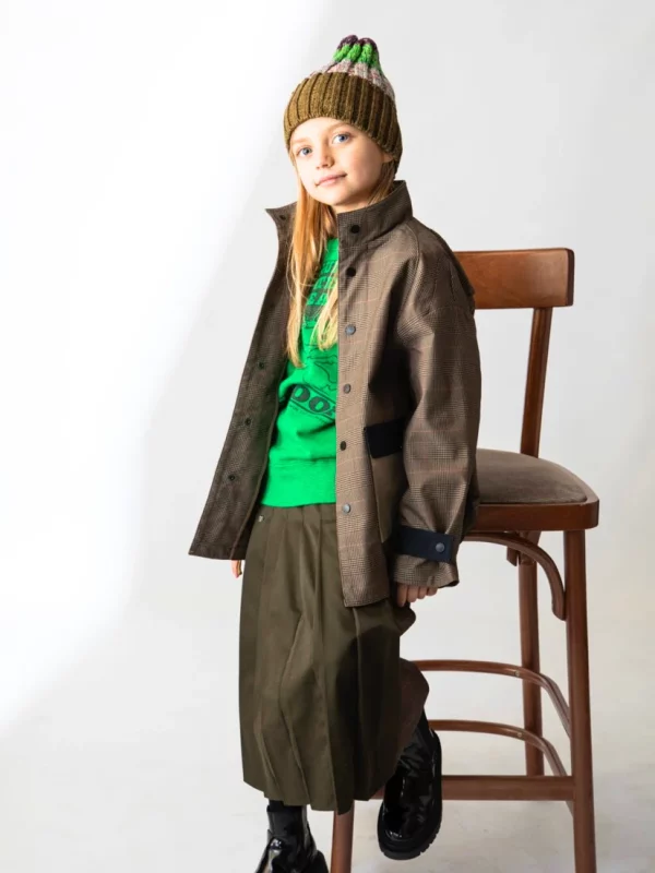 FITH KIDS Tweal and Pleats Skirt