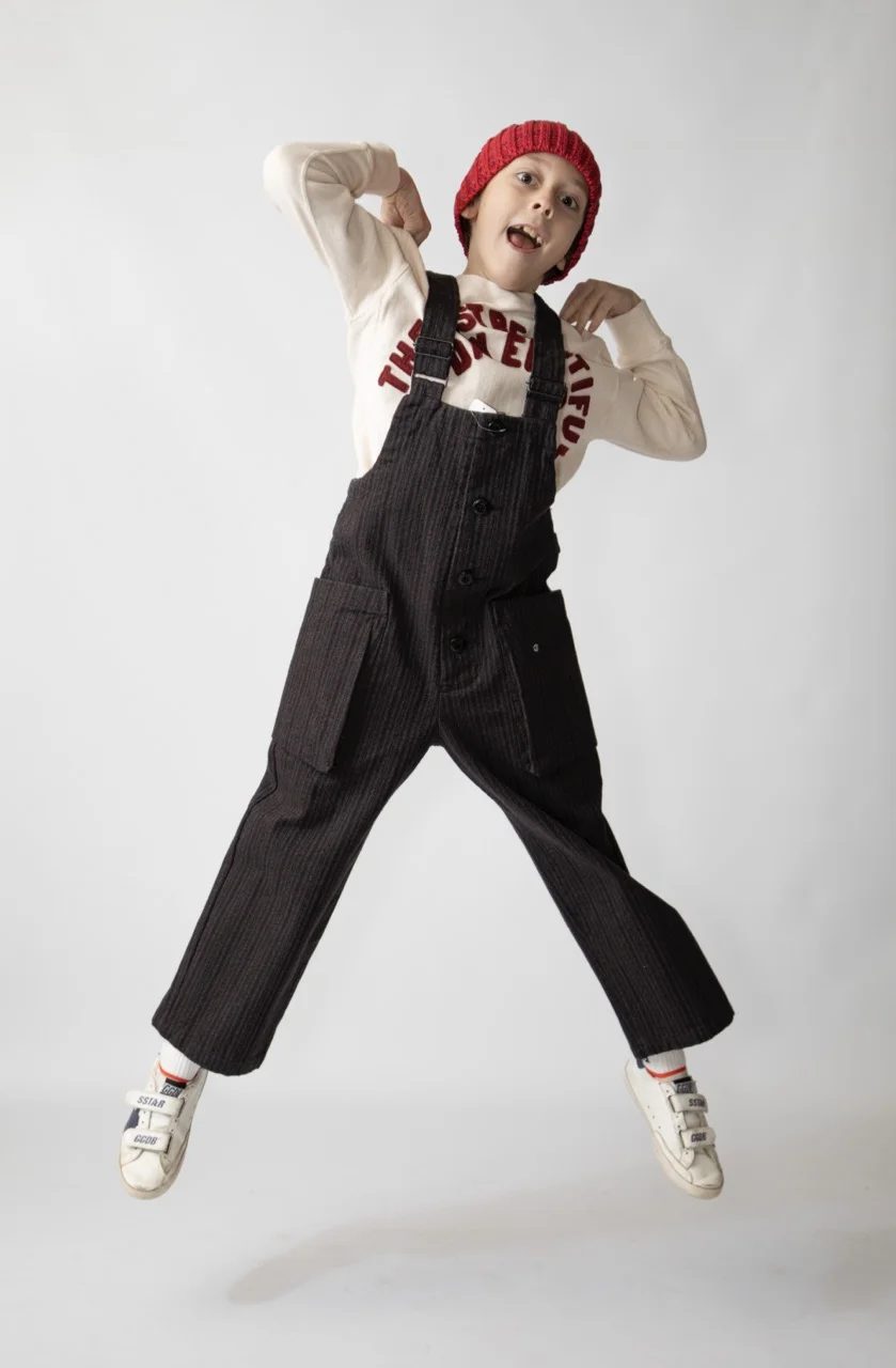 FITH KIDS Mottle Striped Overall