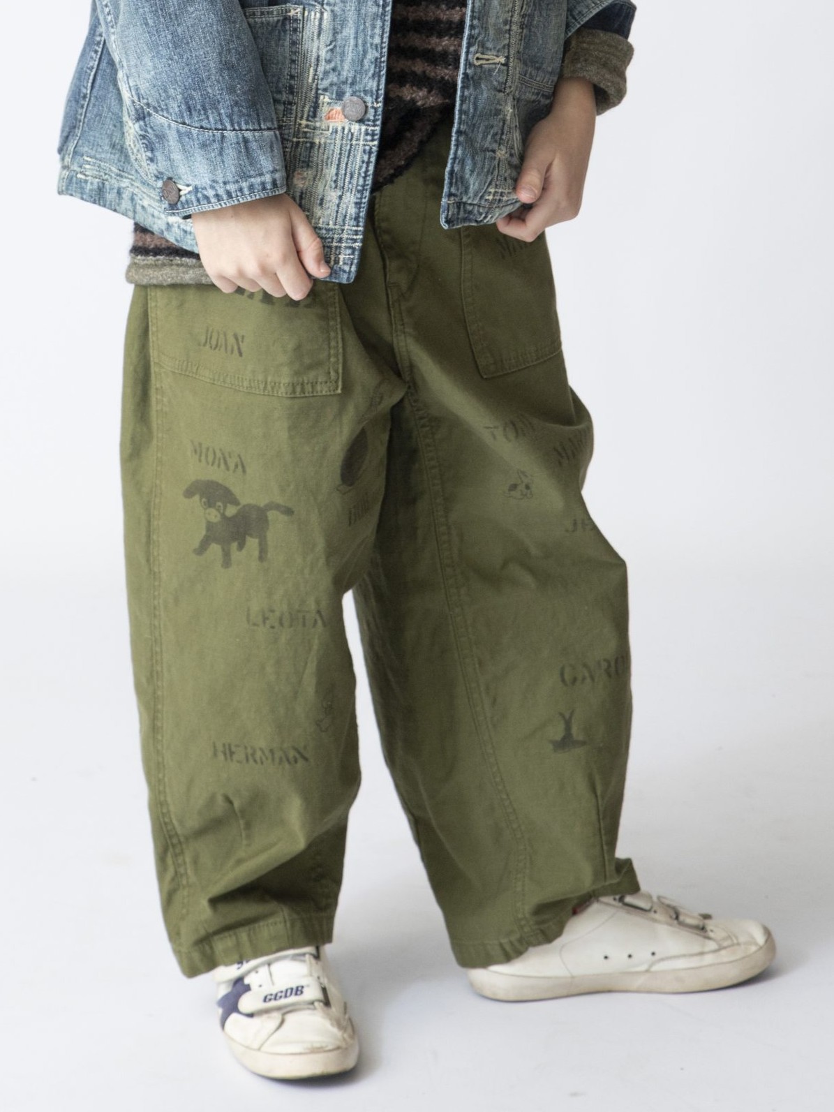 DD KIDS Back Satin Scribble Pants