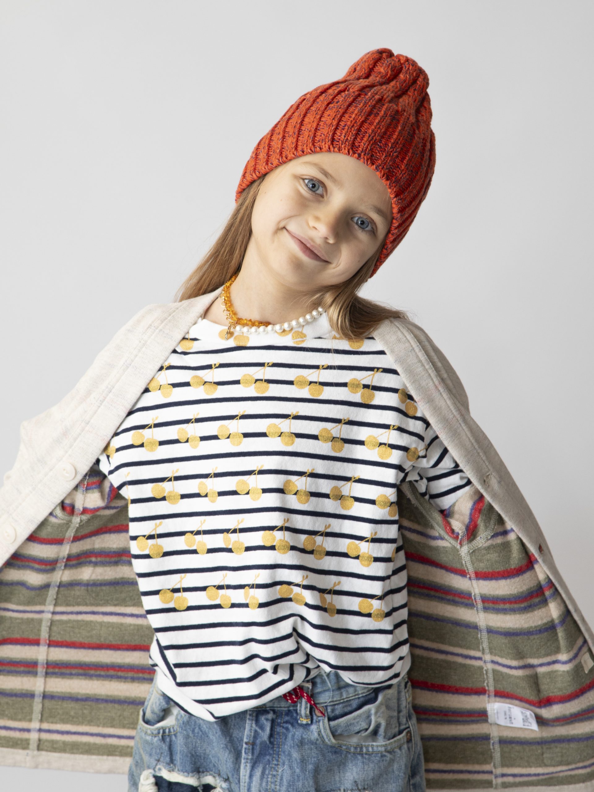 GTH KIDS Striped Tenjiku Fleece