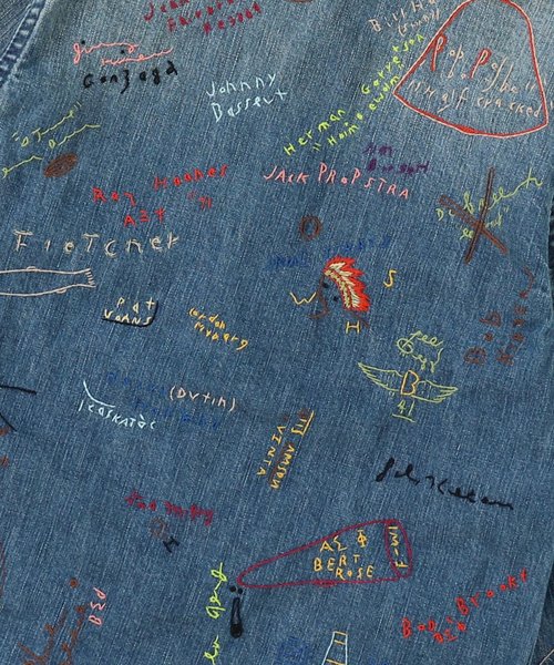 DD KIDS 8OZ denim hand embroidered jacket