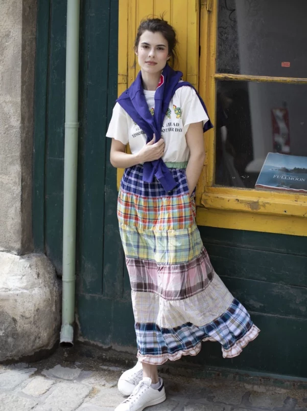 DD Crazy check skirt