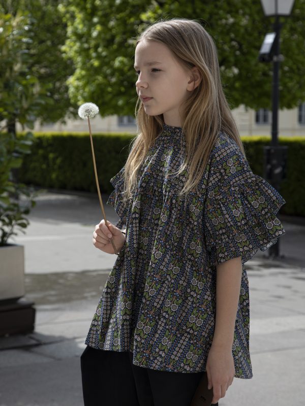 FITH KIDS Liberty LINDSAY GARDEN Ruffle 3/4 Sleeve