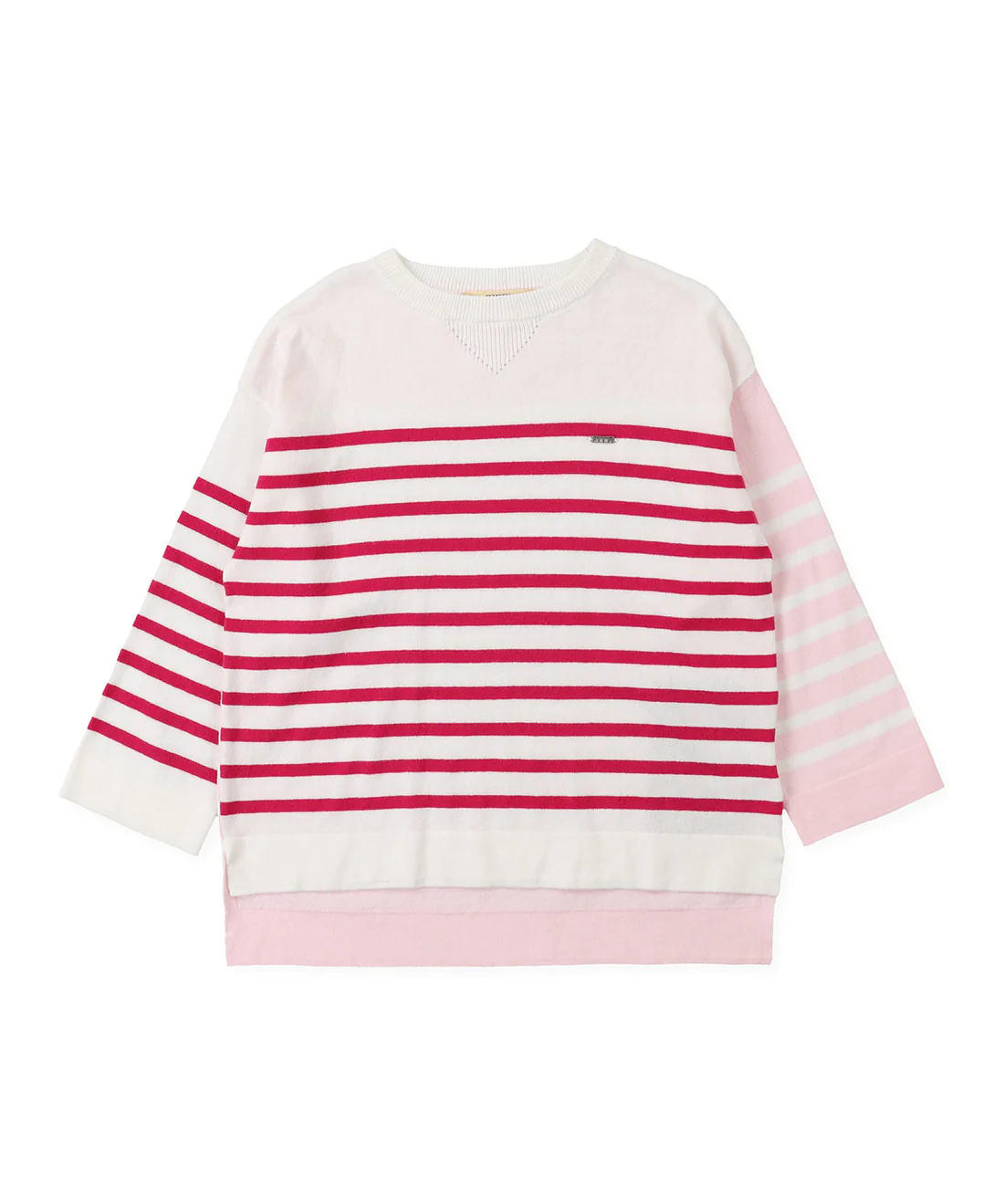 Cotton Knitted Striped L/S T-shirt