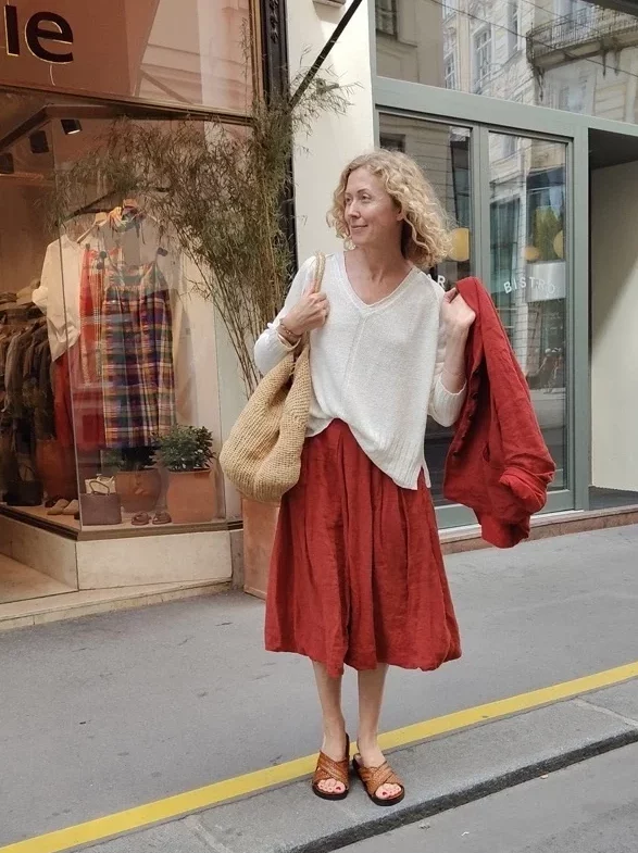 Jamila Linen Skirt