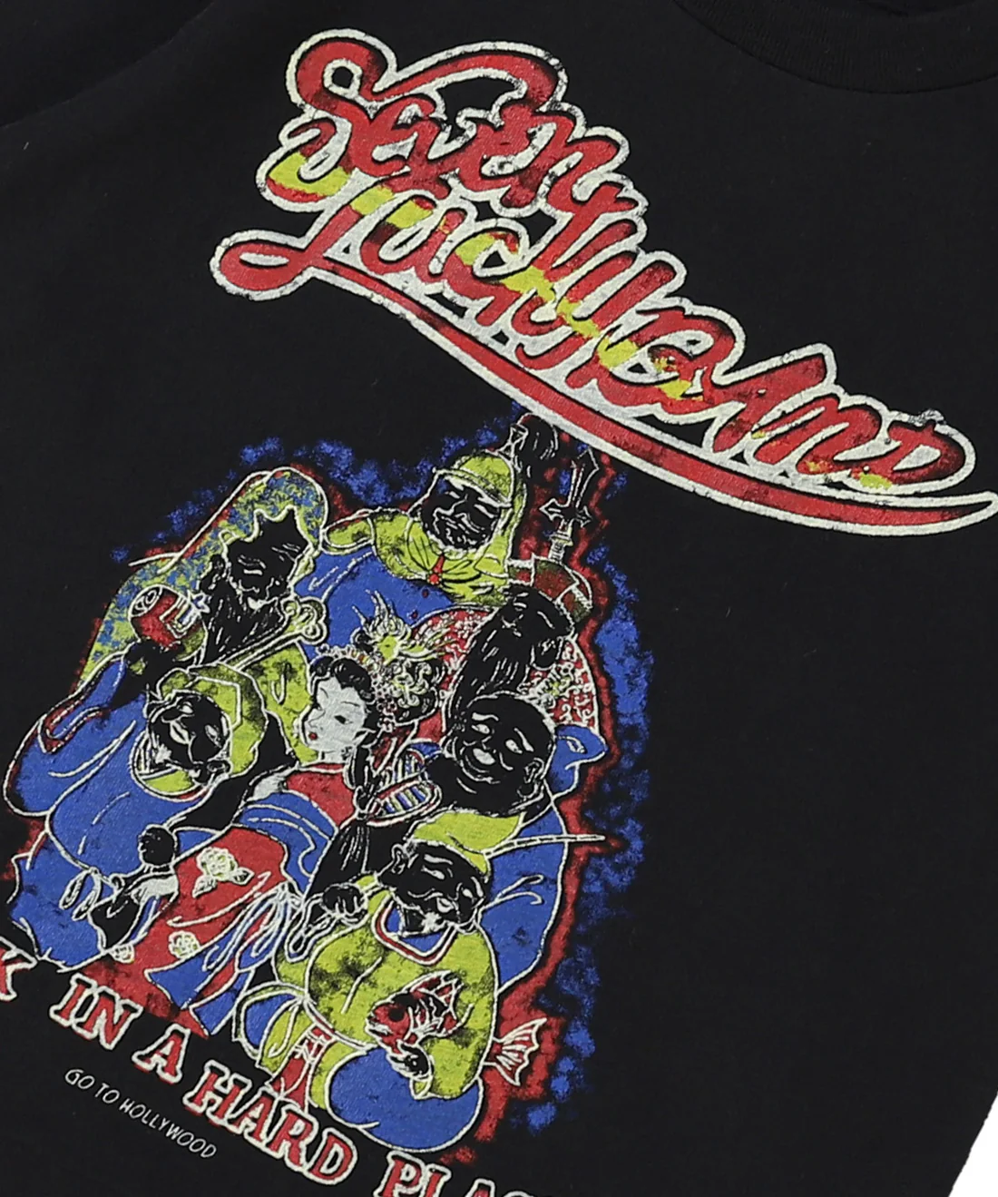 GTH Black Cotton Jersey ROCK TEE
