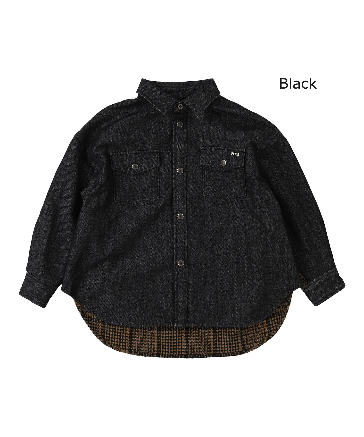 FITH Denim and Plaid Switching Shirt