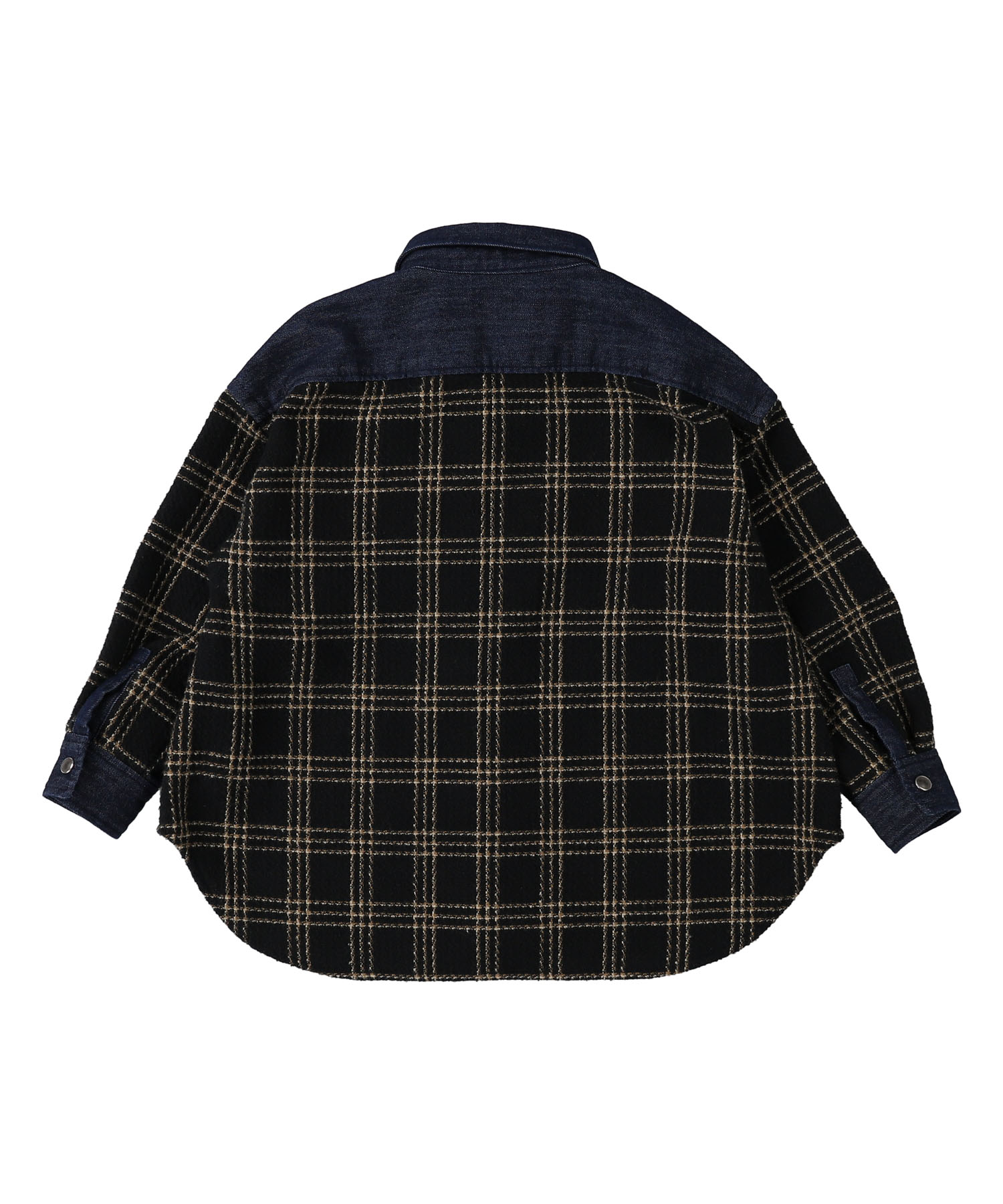 FITH Denim and Plaid Switching Shirt