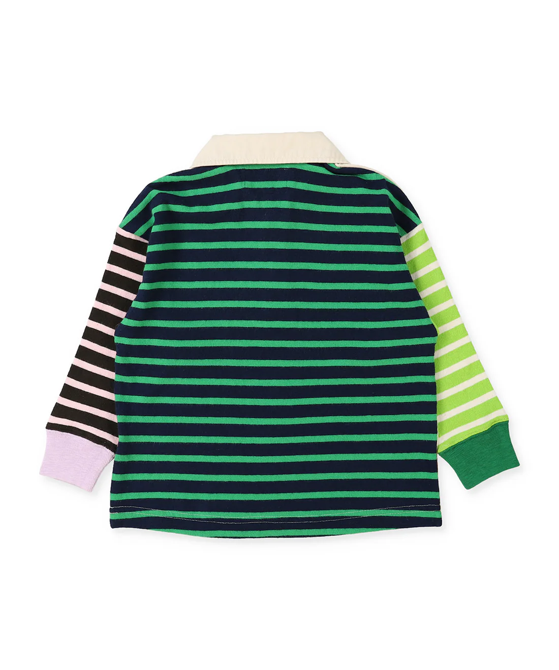 DD Kids Wide Striped SNOOPY Rugger Shirt