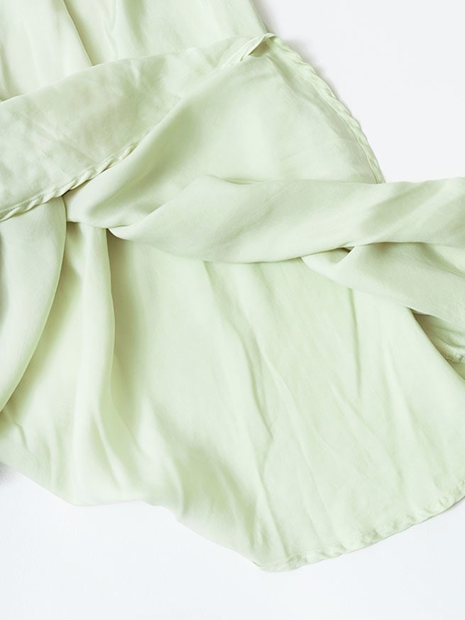 Veritecoeur Satin Flared Skirt