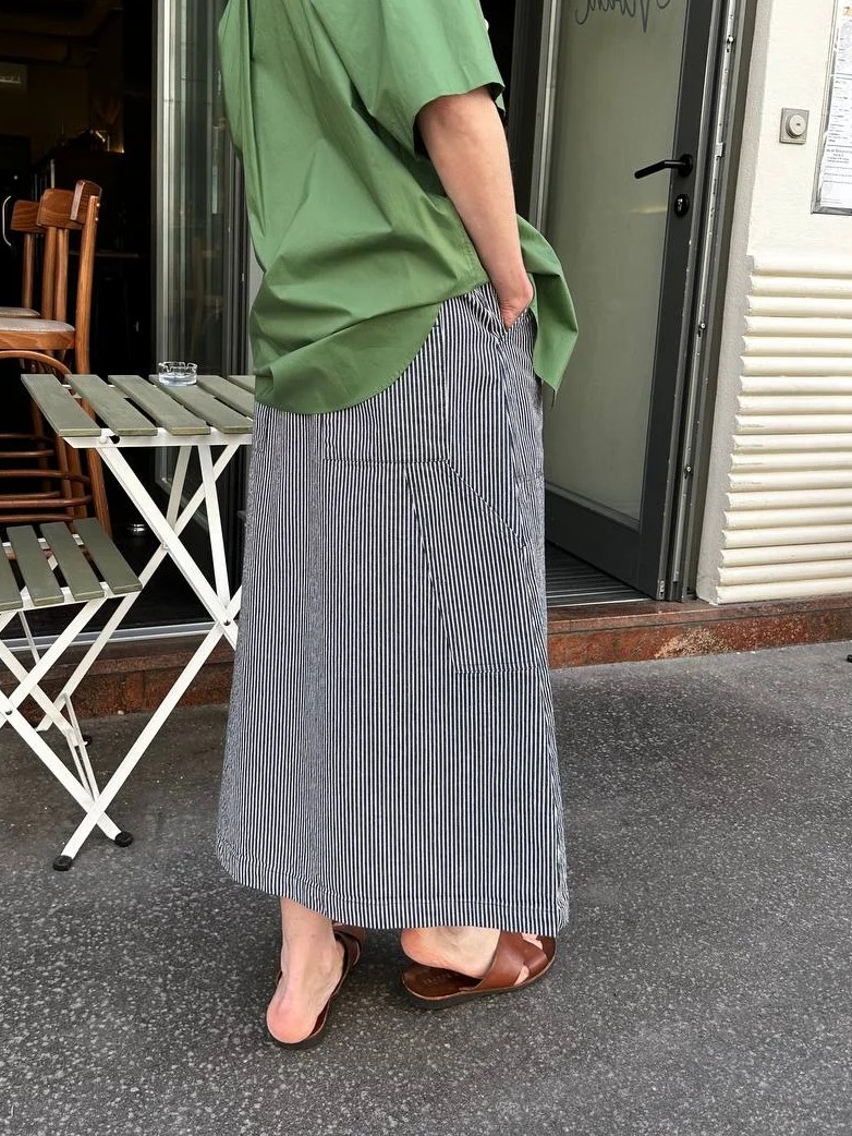Painter Skirt Hickory Stripe