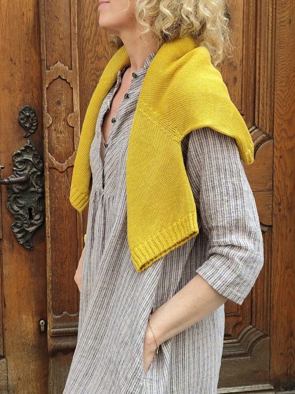 Tomoyo Mini Check Linen Dress - Image 2