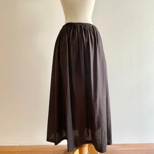 Dobby Check Skirt