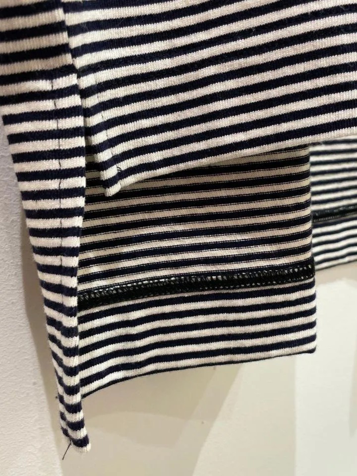 Laetitia Vintage Jersey Stripe Cotton Shirt