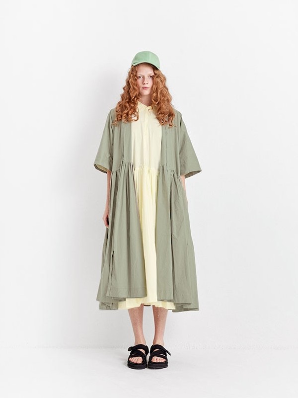 Tuck Gathered Dress
