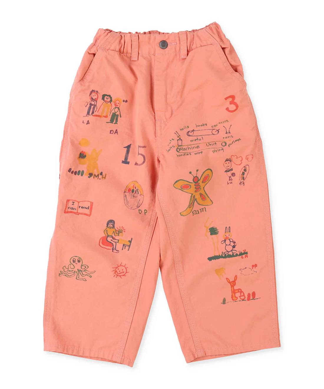 DD Cotton Satin Scribble Pants