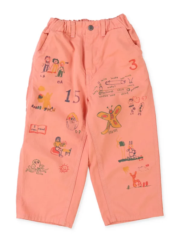 DD Kids Cotton Satin Scribble Pants