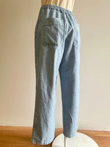 Chambray Soft Tapered Pants