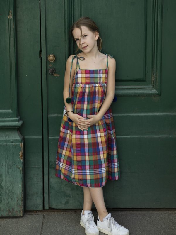 GTH KIDS Madras Check Dress
