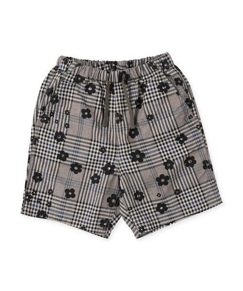 DD KIDS Gabber check print flower easy shorts
