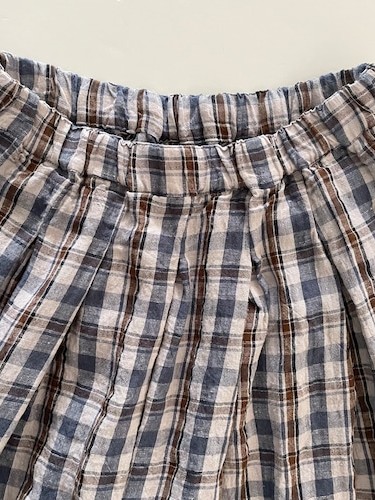 Kelly Skirt Linen Check