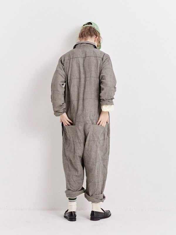 Glen Check Jumpsuit