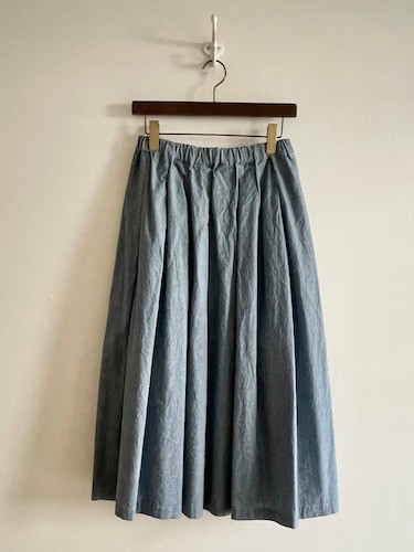 Kelly Skirt Indigo Chambray Cotton