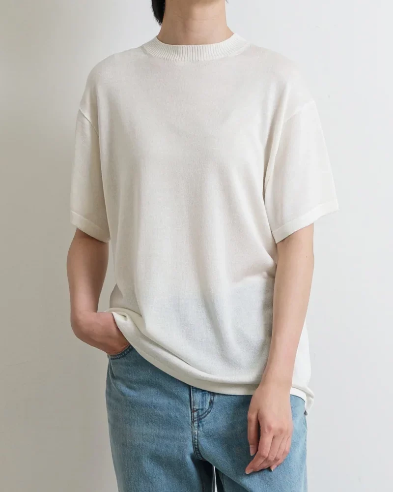 NATSUKO Silk Short Sleeve T-Shirt