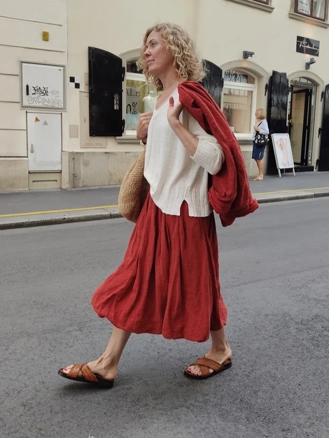 Jamila Linen Skirt