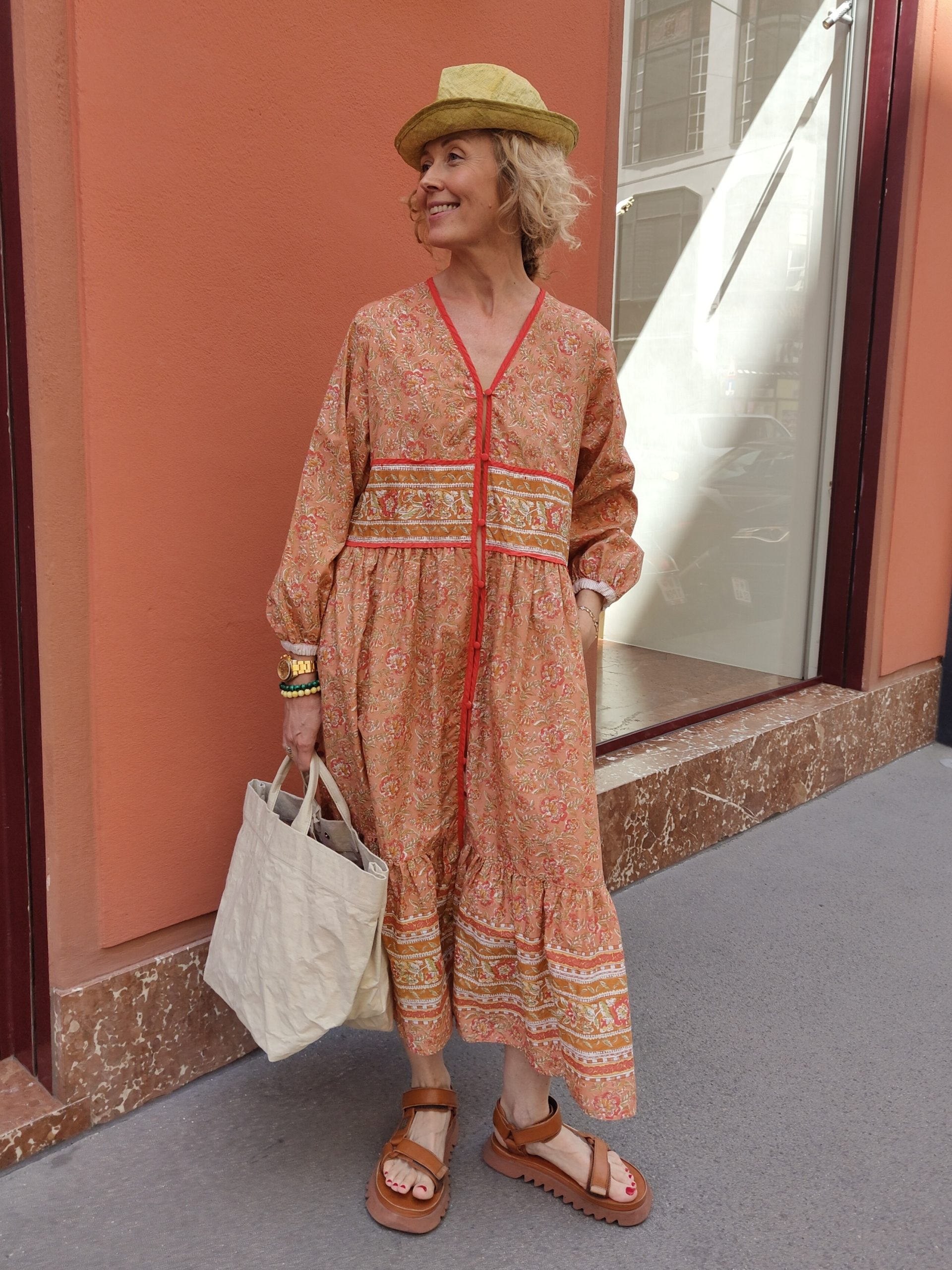 Indian-like Print Dress