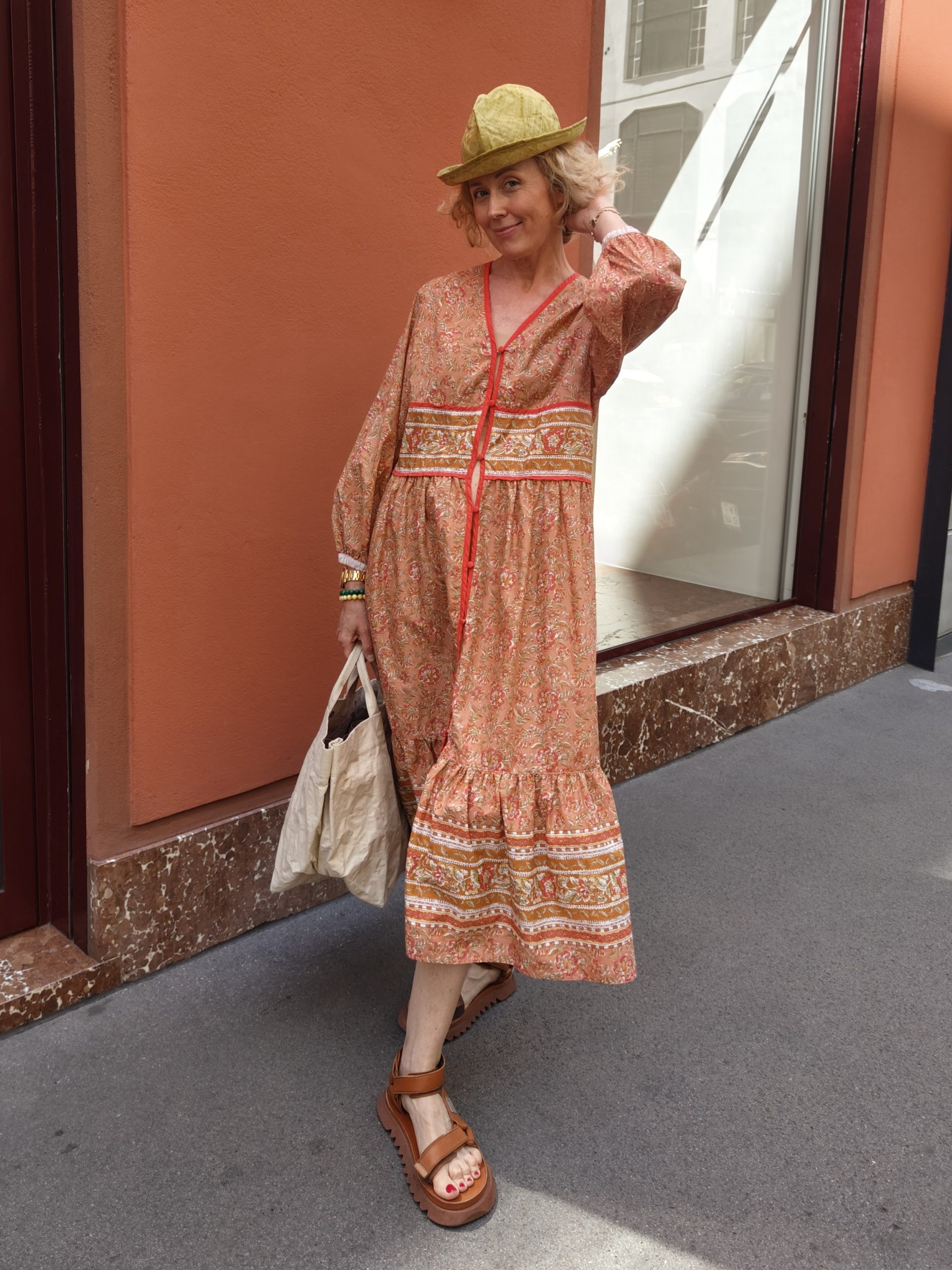Indian-like Print Dress