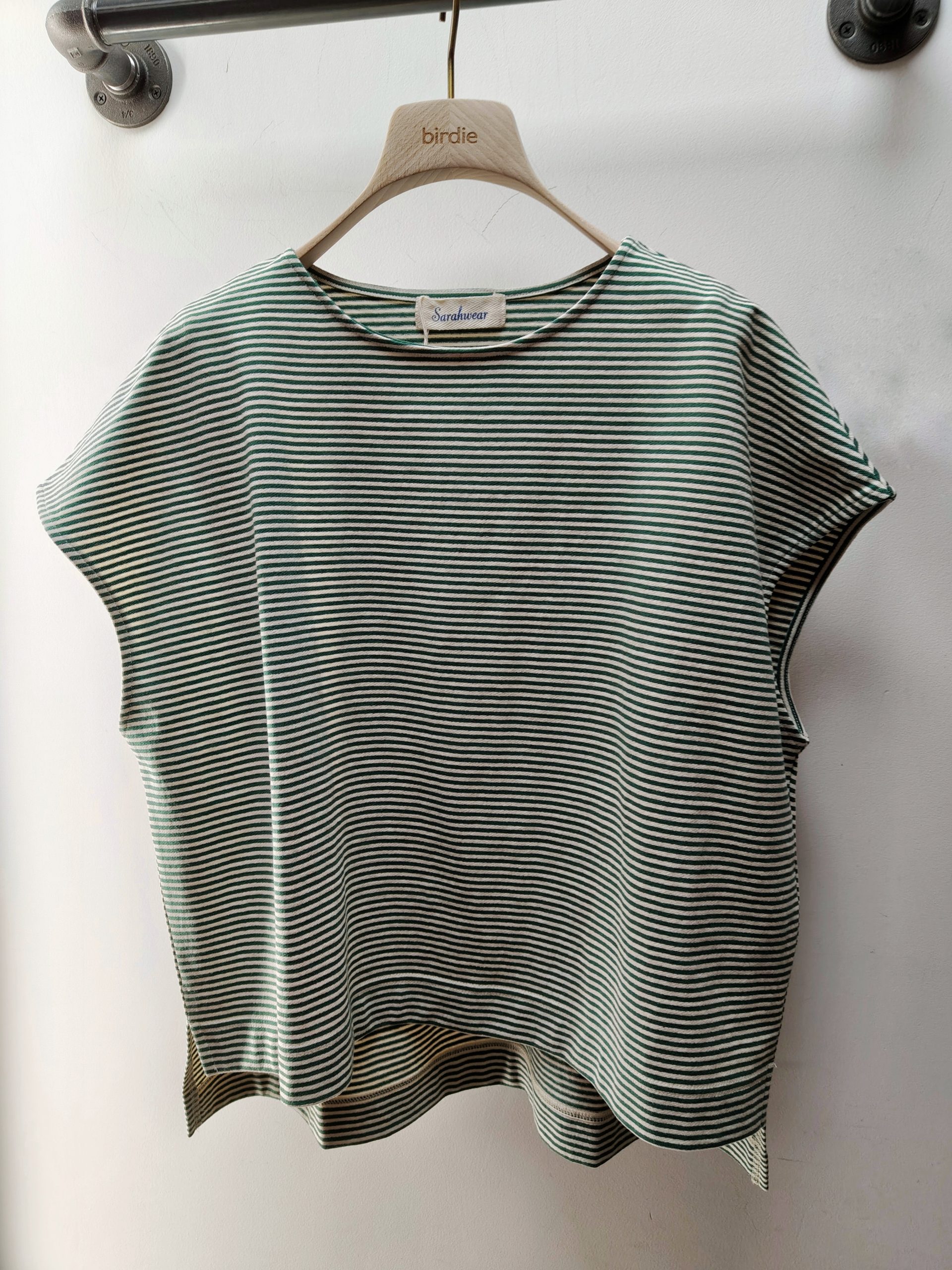 Laetitia Vintage Jersey Stripe Cotton Shirt