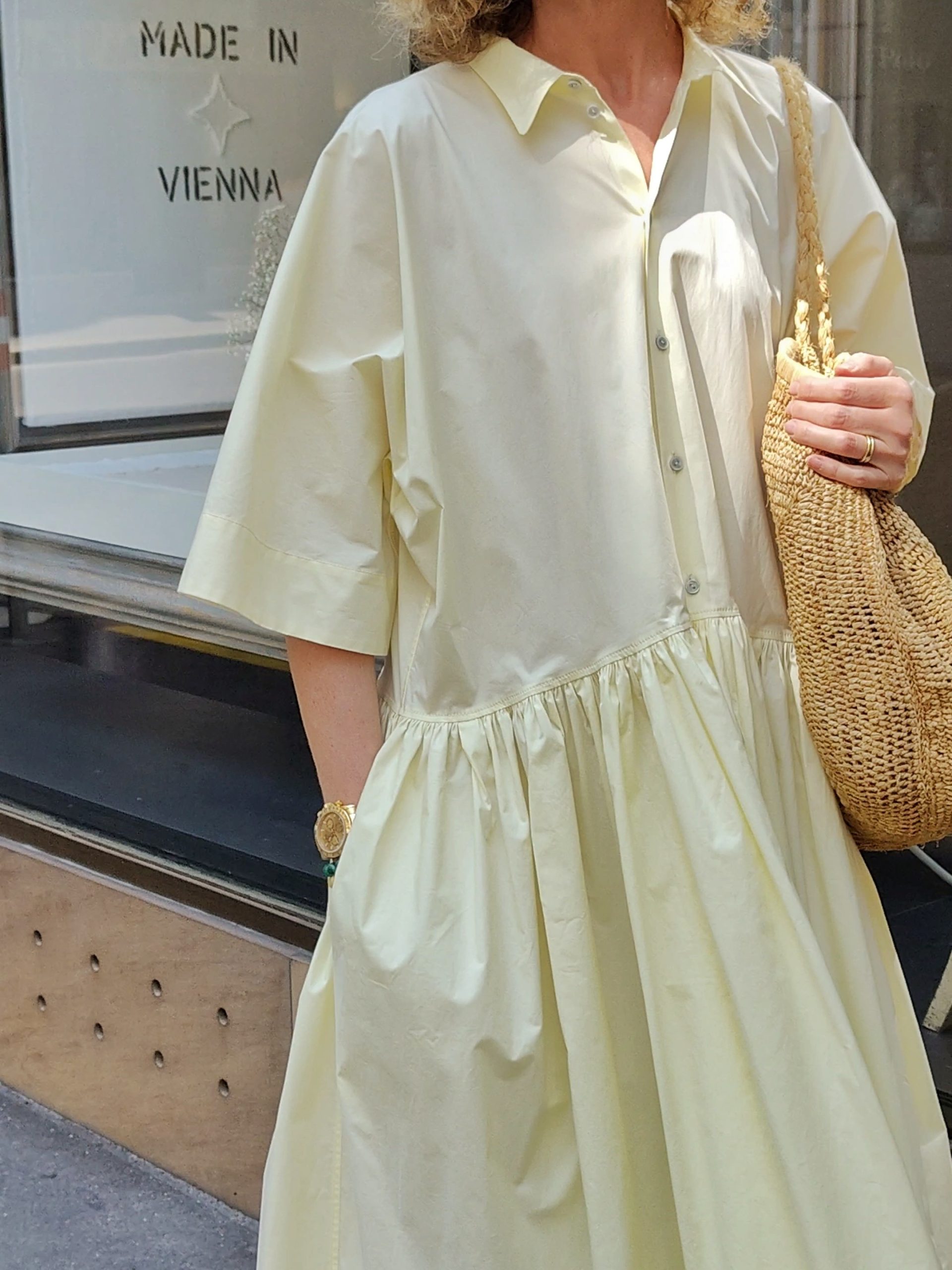 Tuck Gathered Dress