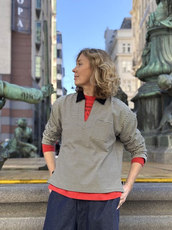 Vintage Stripe Jersey Cotton Shirt