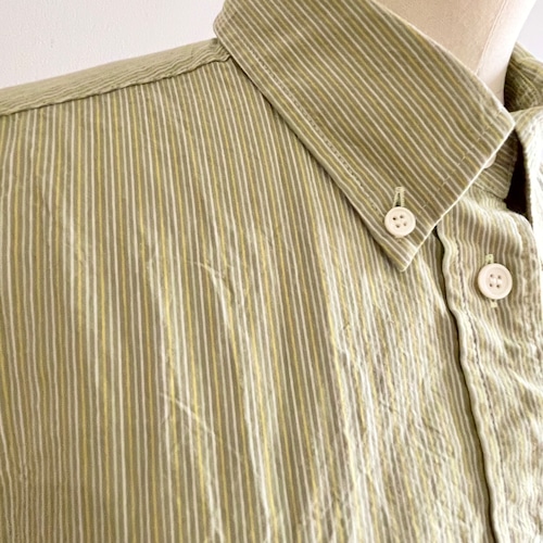 Boyfriend Check Stripe Cotton Shirt
