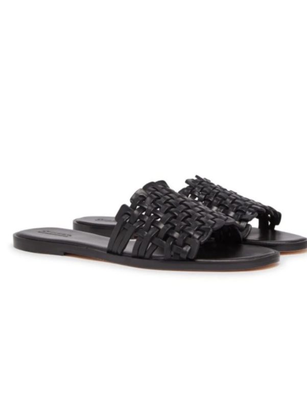 Zig Zag Sandal Black