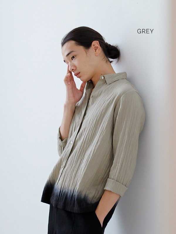 Evam Eva Linen Gradation Shirt