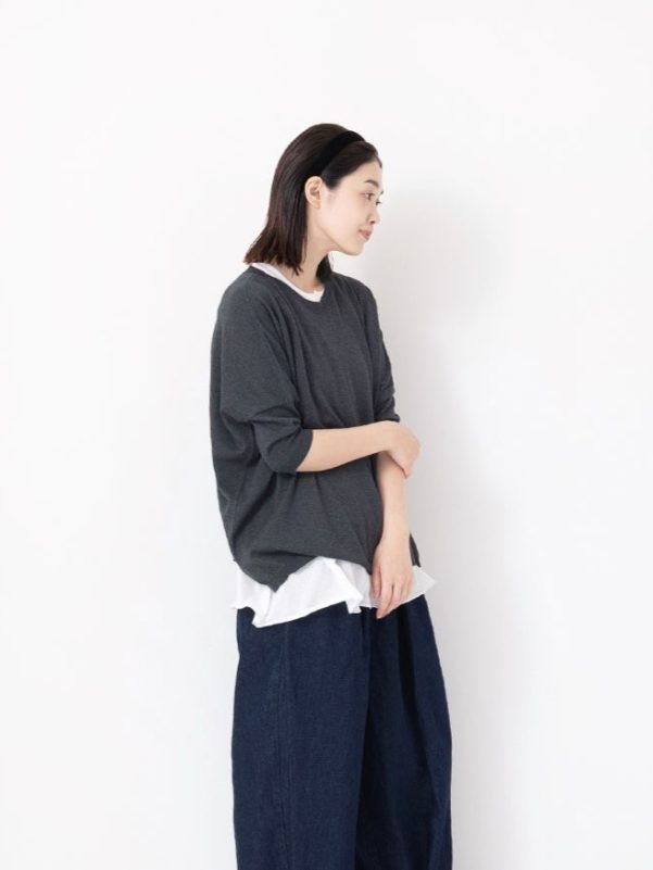 V-Neck Silk Cashmere Cotton Pullover