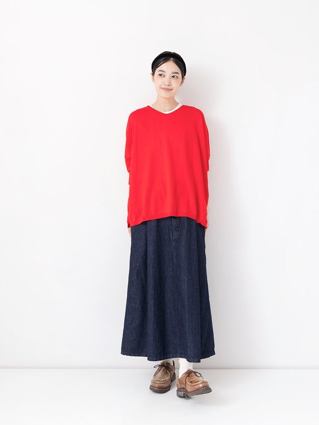 V-Neck Silk Cashmere Cotton Pullover