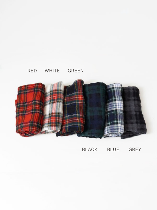 Checked Gauze Stole - Image 3