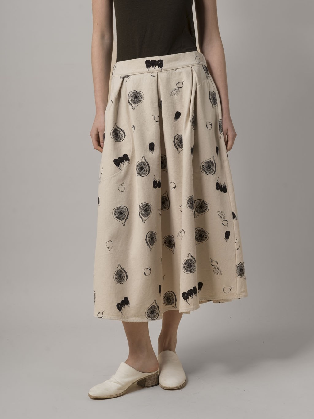 Aequamente Cotton Print Skirt
