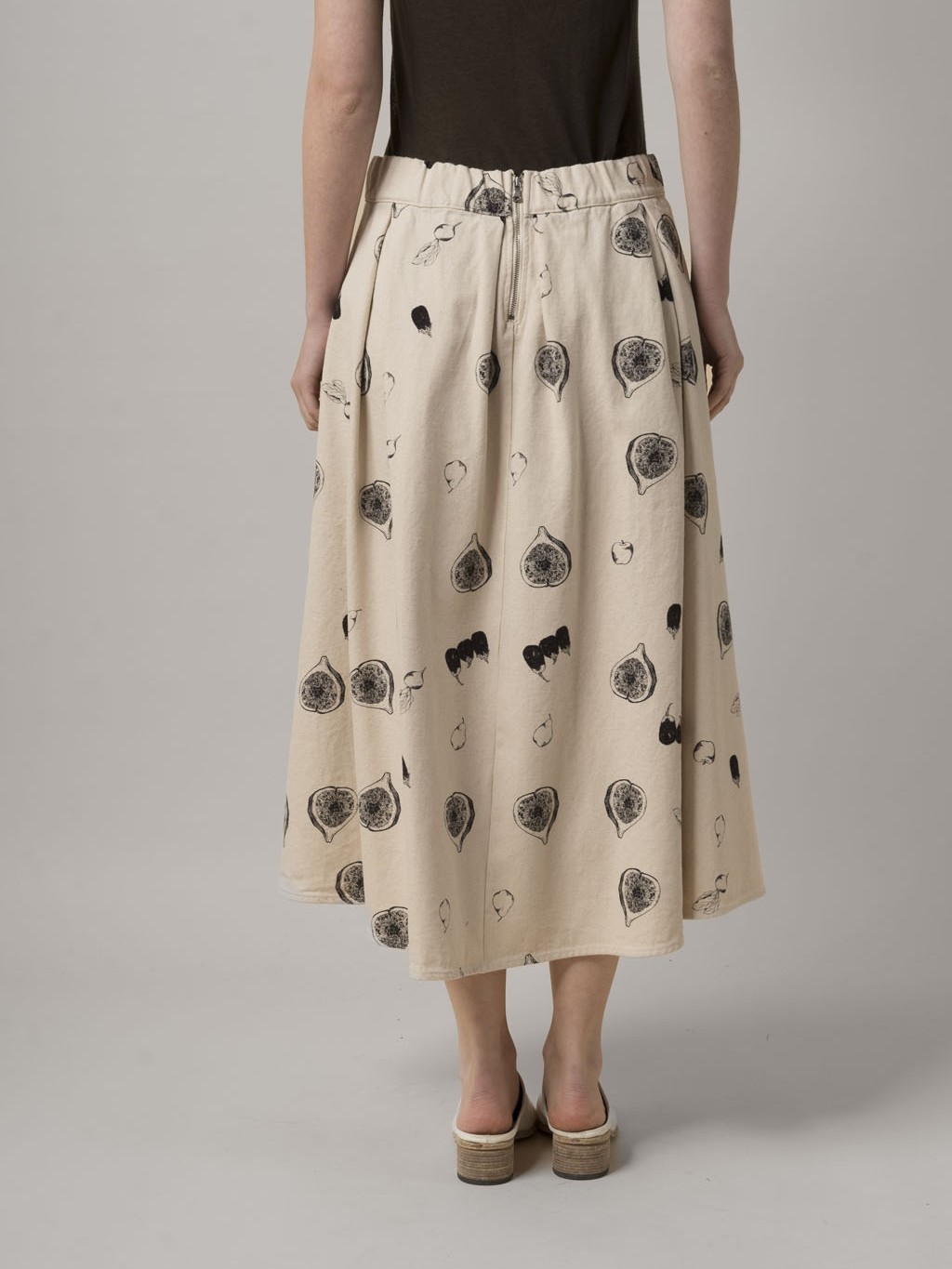Aequamente Cotton Print Skirt