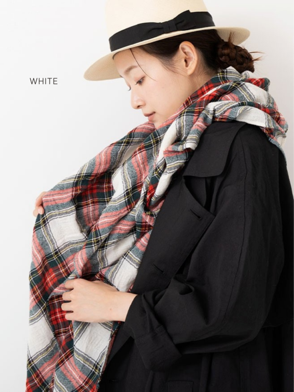 Checked Gauze Stole - Image 4