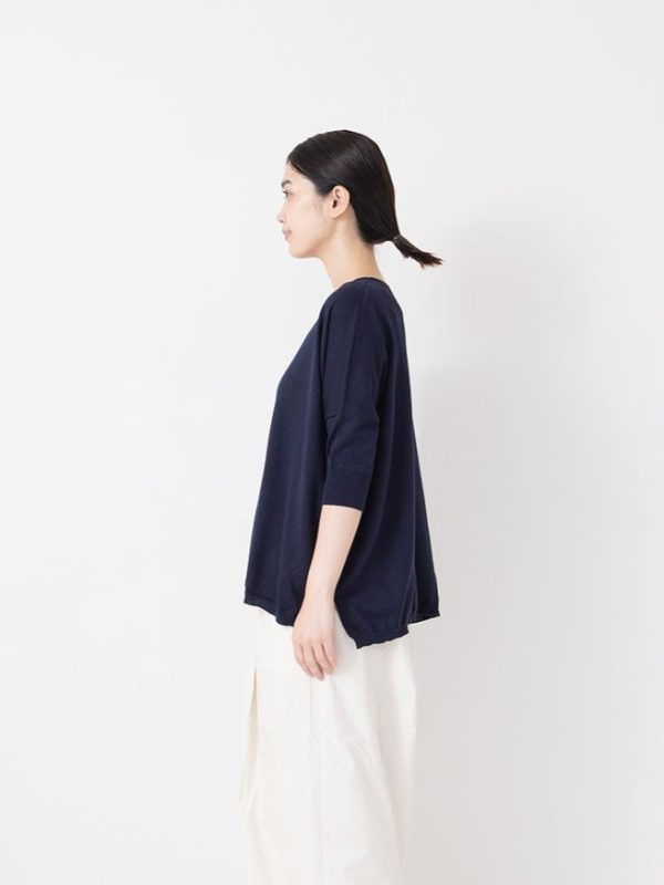 V-Neck Silk Cashmere Cotton Pullover - Image 11