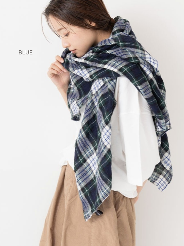 Checked Gauze Stole - Image 8