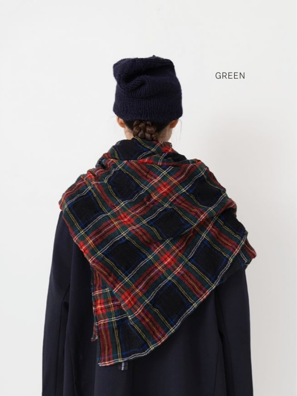 Checked Gauze Stole - Image 5